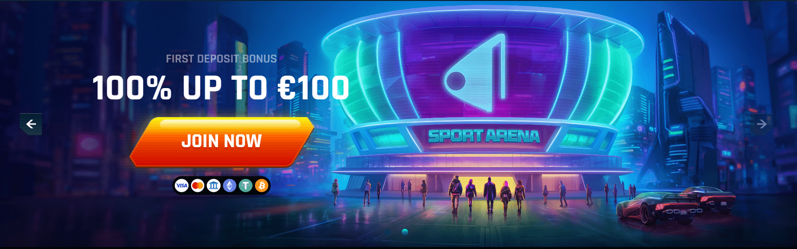 First deposit bonus up to €100